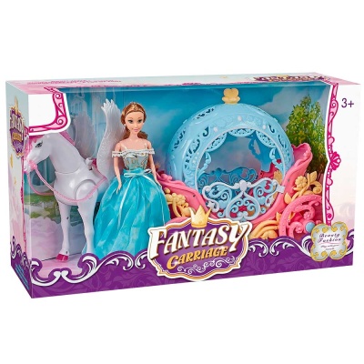 Игровой набор Волшебная карета с лошадкой и принцессой Qkid 350A